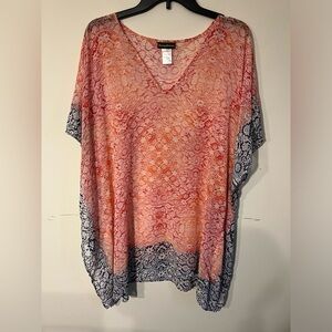 Tommy Bahama Coral Bold Print Beach Cover Up